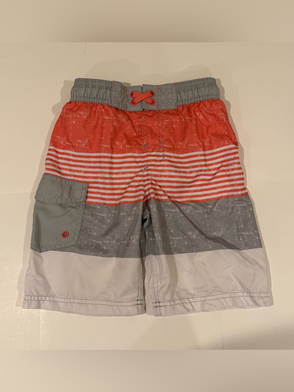 Cat & Jack Swim striped shorts Boys Size Small 6/7